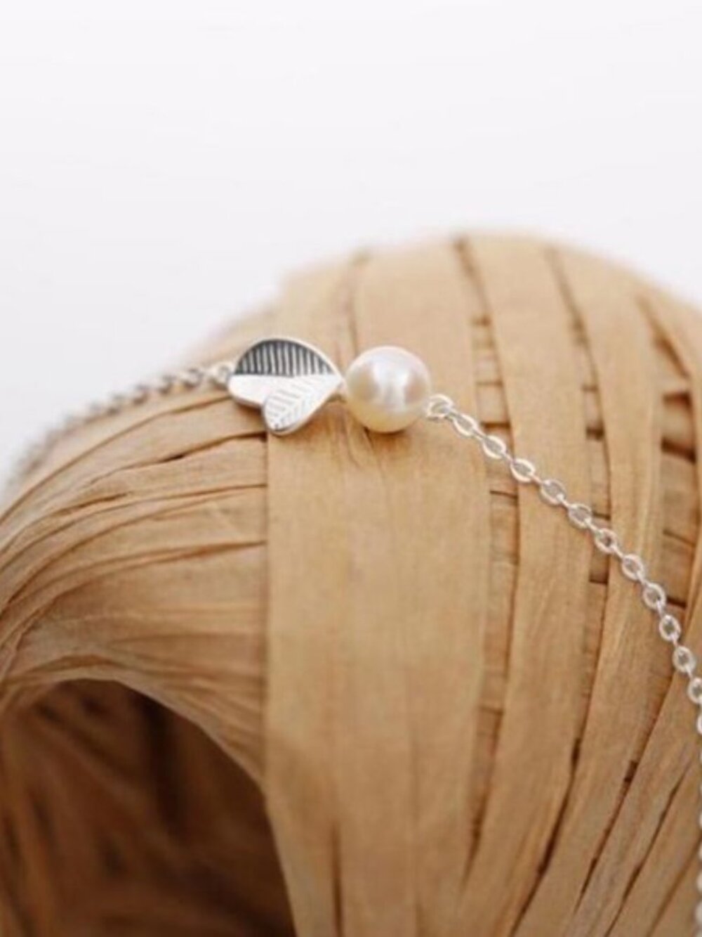 NEW [Set of 3] 925 Sterling Silver Pearl Leaf Set - Picture 8 of 8